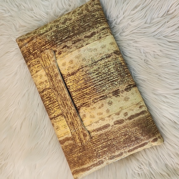 PANTERA METALLIC GENUINE SNAKESKIN CLUTCH - Picture 5 of 17